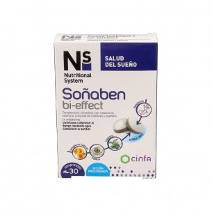 NS SOÑABEN BI-EFFECT 1,85 MG MELATONINA 30 COMP