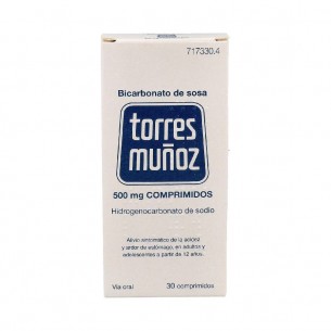 BICARBONATO DE SOSA TORRES MUÑOZ 500 MG 30 COMPRIMIDOS