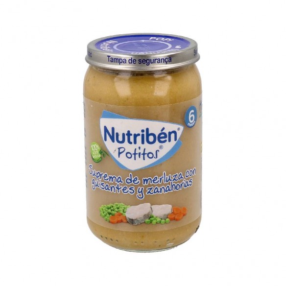 NUTRIBEN SUPREMA DE MERLUZA CON GUISANTES ZANAHO