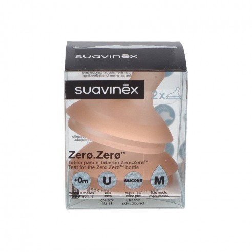 SUAVINEX TETINA ANTICOLICO FLUJO M SILICONA 2 UD
