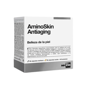 AMINOSKIN ANTIAGING 56 CAPSULAS MAÑANA  56 CAPSULAS NOCHE