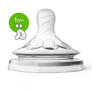 AVENT TETINA NATURAL FLUJO LENTO 1M 2