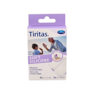 TIRITAS SOFT SILICONE APOSITO ADHESIVO 6 U X (25