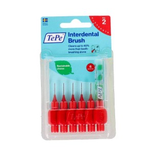 TEPE CEPILLO INTERDENTAL 2 ISO ROJO 6UND