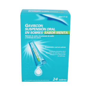 GAVISCON 24 SOBRES SUSPENSION ORAL 10 ml (SABOR MENTA) 2