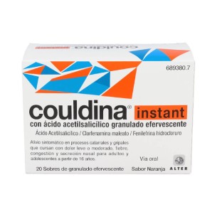 COULDINA INSTANT CON ACIDO ACETILSALICILICO 20 SOBRES...