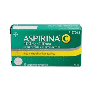 ASPIRINA C 400 mg/240 mg 10 COMPRIMIDOS EFERVESCENTES