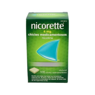 NICORETTE 4 mg 105 CHICLES MEDICAMENTOSOS