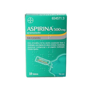 ASPIRINA 500 mg 10 SOBRES GRANULADO ORAL