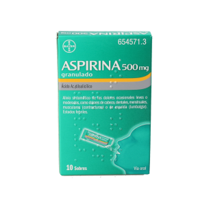 ASPIRINA 500 mg 10 SOBRES GRANULADO ORAL 2