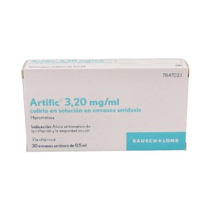 ARTIFIC 3,2 mg/ml COLIRIO EN SOLUCION 30 MONODOSIS 0,5 ml