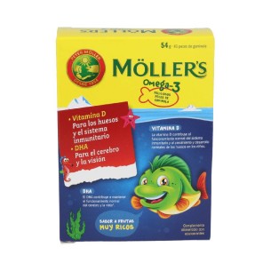 MOLLER´S OMEGA 3 45 GOMINOLAS