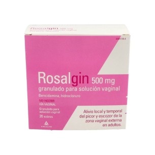 ROSALGIN 500 mg 20 SOBRES GRANULADO PARA SOLUCION VAGINAL