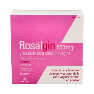 ROSALGIN 500 mg 20 SOBRES GRANULADO PARA SOLUCION VAGINAL 2