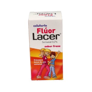 LACER COLUTORIO FLUOR SEMANAL 0,2  FRESA 100 ML