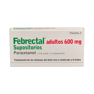 FEBRECTAL ADULTOS 600 MG 6 SUPOSITORIOS 2