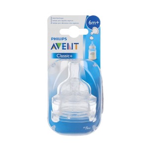 AVENT TETINA SILICONA PARA ALIMENTOS ESPESOS 6M
