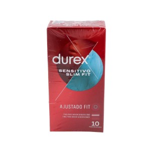 DUREX SENSITIVO SLIM FIT PRESERVATIVOS 10 U