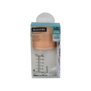 SUAVINEX BIBERON ZERO ZERO TET MIXTA 0M SILICONA 180ML