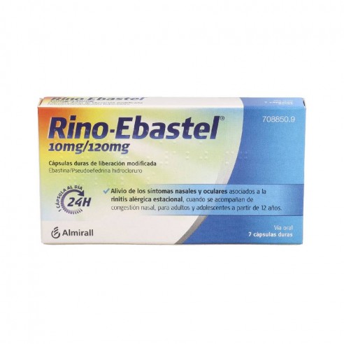 RINO-EBASTEL 10 mg/120 mg 7 CAPSULAS...