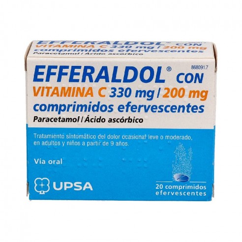 EFFERALDOL CON VITAMINA C 330 mg/200...