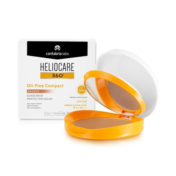 HELIOCARE 360º SPF 50 OIL-FREE COMPACT PROTECTOR SOLAR 10 G COLOR BRONZE