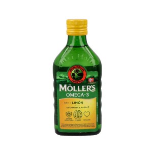 MOLLER´S ACEITE DE BACALAO 1 ENVASE 250 ML SABOR LIMON