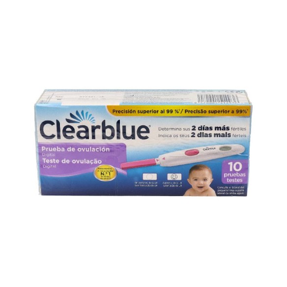CLEARBLUE PRUEBA DE OVULACION DIGITAL 10 TIRAS