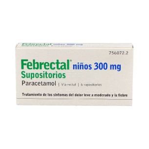 FEBRECTAL NIÑOS 300 MG 6 SUPOSITORIOS