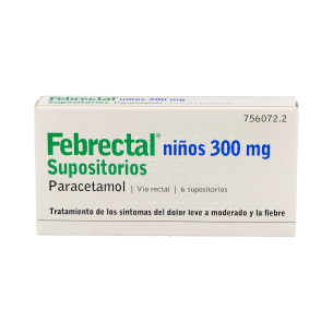 FEBRECTAL NIÑOS 300 MG 6 SUPOSITORIOS 2