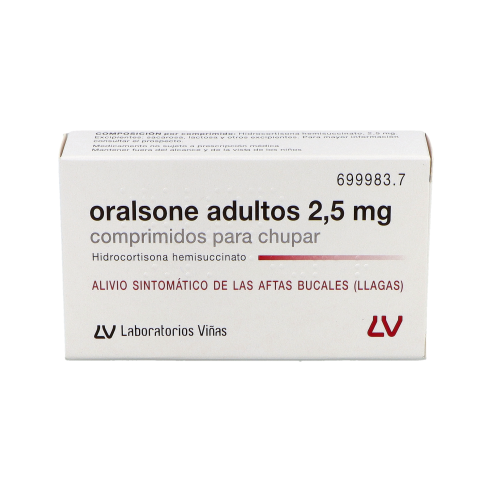 ORALSONE ADULTOS 2,5 mg 12 COMPRIMIDOS PARA CHUPAR
