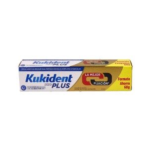 KUKIDENT PRO PLUS FIRMEZA MASTICAR 60G SIN SABOR