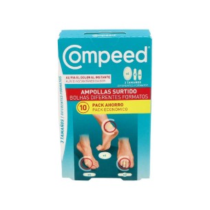 COMPEED AMPOLLAS SURTIDO 3 TAMAÑOS 10 UNIDADES PACK AHORRO