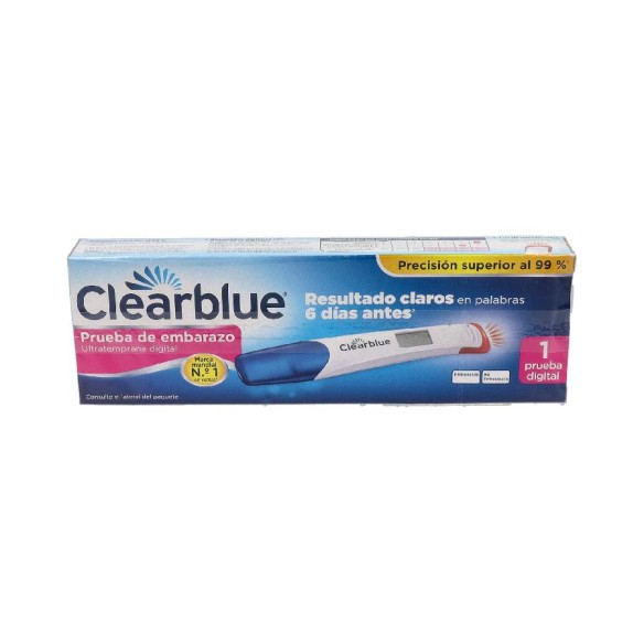 CLEARBLUE PRUEBA DE EMBARAZO ULTRATEMPRANA DIGITAL 1 PRUEBA