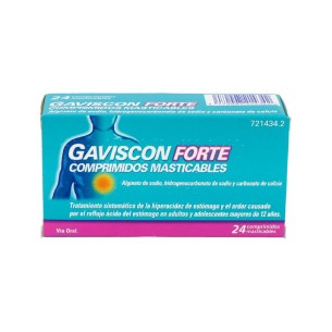 GAVISCON FORTE 24 COMPRIMIDOS MASTICABLES