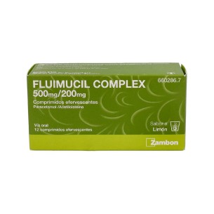 FLUIMUCIL COMPLEX 500 MG/200 MG 12 COMPRIMIDOS EFERVESCENTES