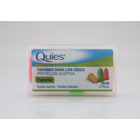 TAPONES QUIES OIDOS ESPUMA FLUO 6 U
