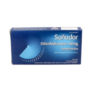 SOÑODOR DIFENHIDRAMINA 50 MG 16 COMPRIMIDOS