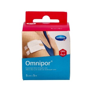 ESPARADRAPO HIPOALERGICO OMNIPOR DE PAPEL 5 M X
