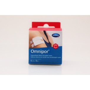 ESPARADRAPO HIPOALERGICO OMNIPOR DE PAPEL 5 M X 2