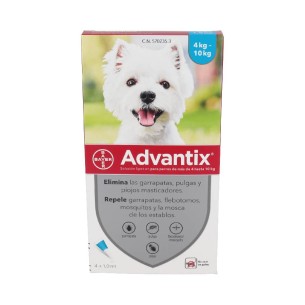 ADVANTIX 100/500 mg SOLUCION SPOT-ON PARA PERROS  4-10 kg...