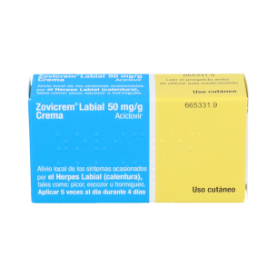 ZOVICREM LABIAL 50 MG/G CREMA 1 TUBO 2 G 2