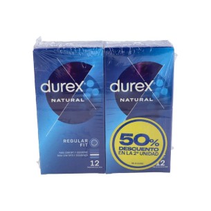 DUREX DUPLO NATURAL PLUS PRESERVATIVOS 12 UND
