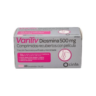 VARILIV DIOSMINA 500 MG 60 COMPRIMIDOS RECUBIERTOS