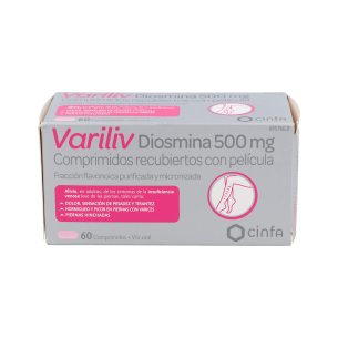 VARILIV DIOSMINA 500 MG 60 COMPRIMIDOS RECUBIERTOS 2
