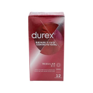 DUREX SENSITIVO CONTACTO TOTAL PRESERVATIVOS 12