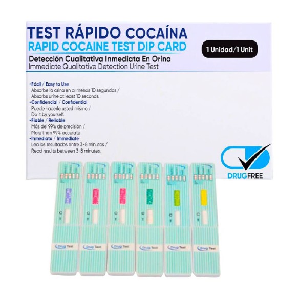 DRUGFREE TEST RAPIDO DE COCAINA 1 UNIDAD