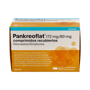 PANKREOFLAT 172 mg/80 mg 50 COMPRIMIDOS RECUBIERTOS 2