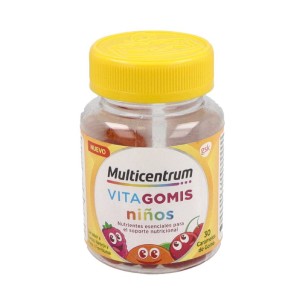 MULTICENTRUM VITAGOMIS NIÑOS 30 CARAMELOS DE GOMA SABOR...