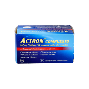 ACTRON COMPUESTO 267 MG/133 MG/40 MG 20 COMPRIMIDOS... 2